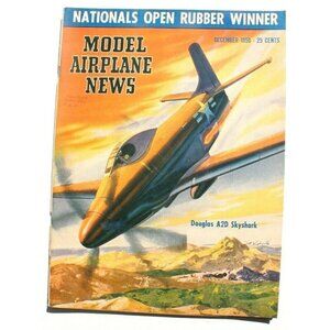 Vtg December 1950 Model Airplane News Aviation Magazine - Douglas A2D Skyshark